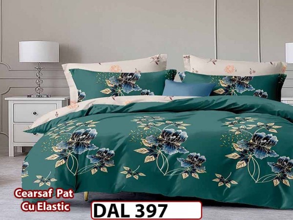 Lenjerie din finet cu 6 piese si cearceaf cu Elastic - DAL397 Lenjerie din finet cu 6 piese si cearceaf cu Elastic - DAL397