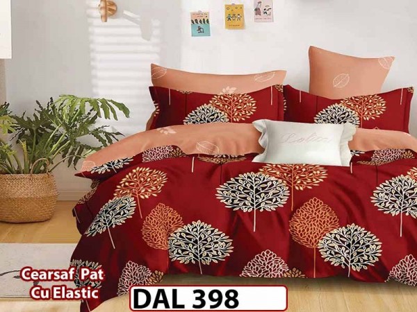 Lenjerie din finet cu 6 piese si cearceaf cu Elastic - DAL398 Lenjerie din finet cu 6 piese si cearceaf cu Elastic - DAL398