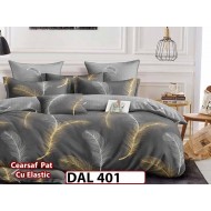 Lenjerie din finet cu 6 piese si cearceaf cu Elastic - DAL401