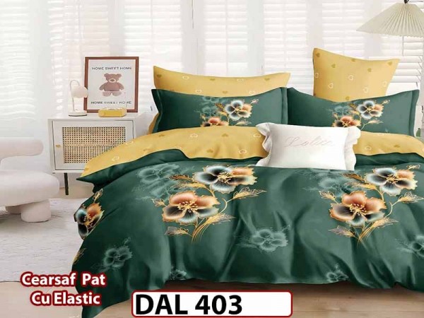 Lenjerie din finet cu 6 piese si cearceaf cu Elastic - DAL403 Lenjerie din finet cu 6 piese si cearceaf cu Elastic - DAL403