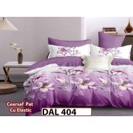 Lenjerie din finet cu 6 piese si cearceaf cu Elastic - DAL404