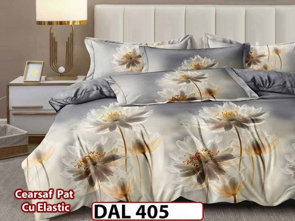 Lenjerie din finet cu 6 piese si cearceaf cu Elastic - DAL405 Lenjerie din finet cu 6 piese si cearceaf cu Elastic - DAL405