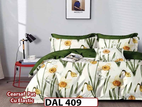 Lenjerie din finet cu 6 piese si cearceaf cu Elastic - DAL409 Lenjerie din finet cu 6 piese si cearceaf cu Elastic - DAL409