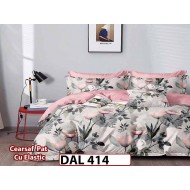 Lenjerie din finet cu 6 piese si cearceaf cu Elastic - DAL414