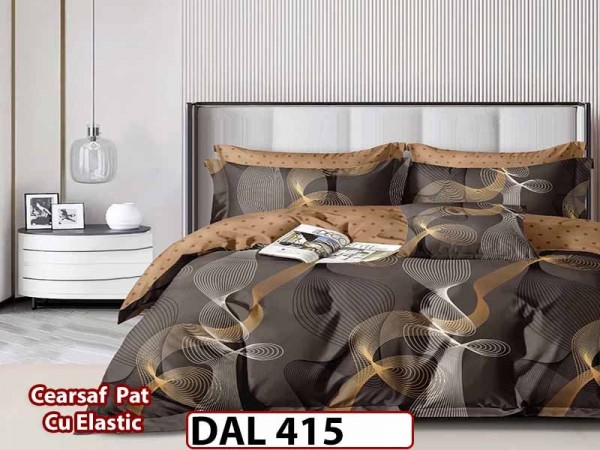 Lenjerie din finet cu 6 piese si cearceaf cu Elastic - DAL415 Lenjerie din finet cu 6 piese si cearceaf cu Elastic - DAL415