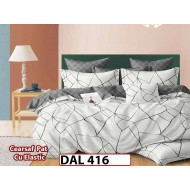 Lenjerie din finet cu 6 piese si cearceaf cu Elastic - DAL416