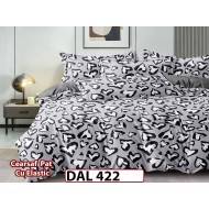 Lenjerie din finet cu 6 piese si cearceaf cu Elastic - DAL422