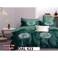 Lenjerie din finet cu 6 piese si cearceaf cu Elastic - DAL423