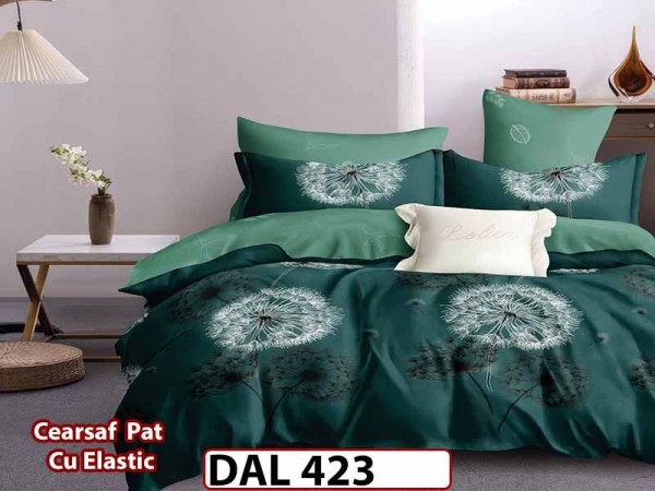Lenjerie din finet cu 6 piese si cearceaf cu Elastic - DAL423 Lenjerie din finet cu 6 piese si cearceaf cu Elastic - DAL423