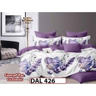 Lenjerie din finet cu 6 piese si cearceaf cu Elastic - DAL426