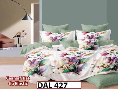 Lenjerie din finet cu 6 piese si cearceaf cu Elastic - DAL427 Lenjerie din finet cu 6 piese si cearceaf cu Elastic - DAL427