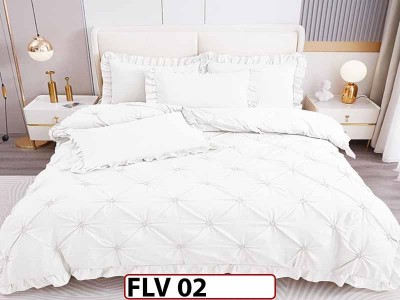 Lenjerie din Finet 4 piese cu pliuri - FLV02 Lenjerie din Finet 4 piese cu pliuri - FLV02