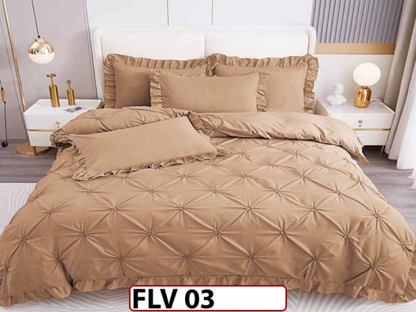 Lenjerie din Finet 4 piese cu pliuri - FLV03 Lenjerie din Finet 4 piese cu pliuri - FLV03