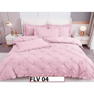Lenjerie din Finet 4 piese cu pliuri - FLV04