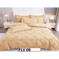 Lenjerie din Finet 4 piese cu pliuri - FLV08