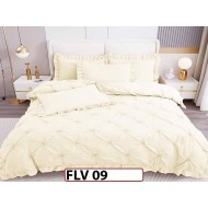 Lenjerie din Finet 4 piese cu pliuri - FLV09