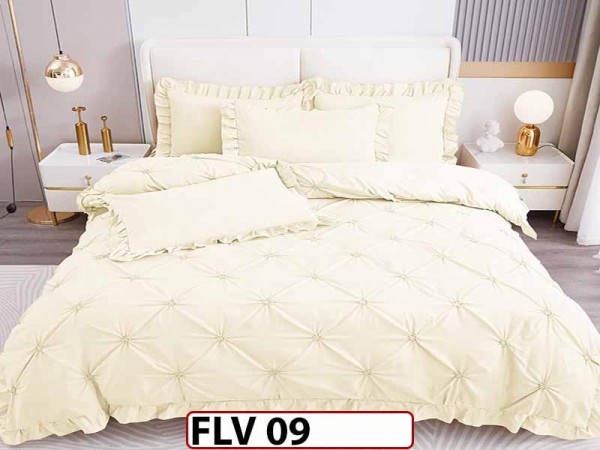 Lenjerie din Finet 4 piese cu pliuri - FLV09 Lenjerie din Finet 4 piese cu pliuri - FLV09