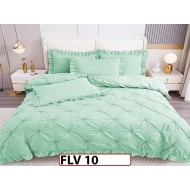 Lenjerie din Finet 4 piese cu pliuri - FLV10