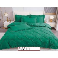 Lenjerie din Finet 4 piese cu pliuri - FLV11