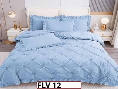 Lenjerie din Finet 4 piese cu pliuri - FLV12