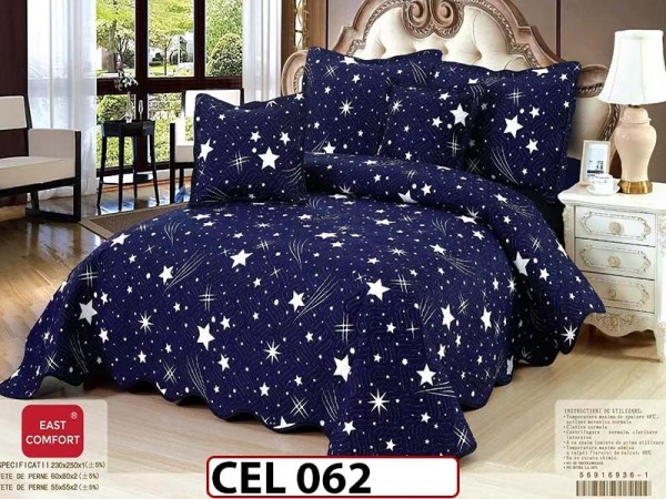 Cuvertura cu 5 piese din BUMBAC FINETAT CEL062 Cuvertura cu 5 piese din BUMBAC FINETAT CEL062