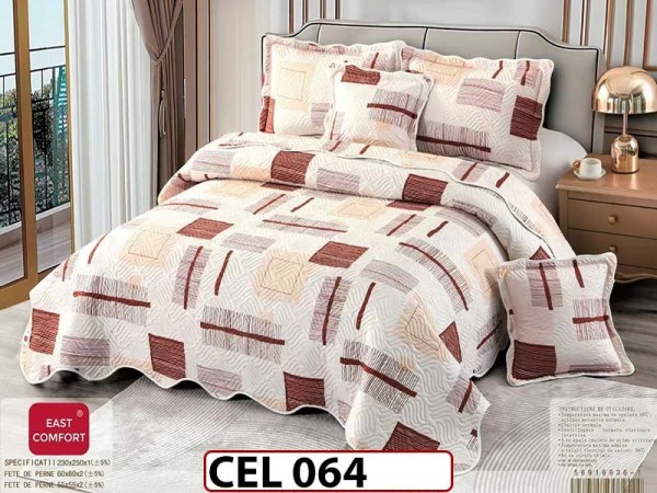 Cuvertura cu 5 piese din BUMBAC FINETAT CEL064 Cuvertura cu 5 piese din BUMBAC FINETAT CEL064