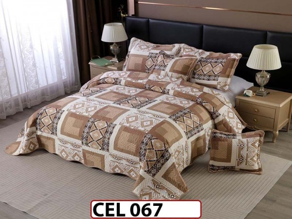 Cuvertura cu 5 piese din BUMBAC FINETAT CEL067 Cuvertura cu 5 piese din BUMBAC FINETAT CEL067