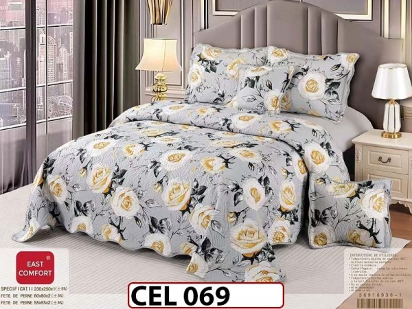Cuvertura cu 5 piese din BUMBAC FINETAT CEL069 Cuvertura cu 5 piese din BUMBAC FINETAT CEL069