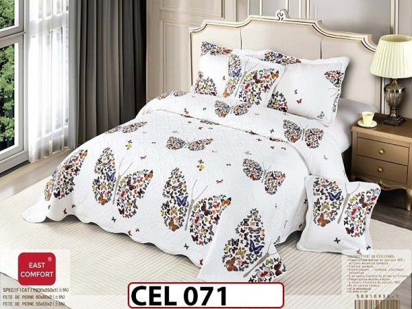 Cuvertura cu 5 piese din BUMBAC FINETAT CEL071 Cuvertura cu 5 piese din BUMBAC FINETAT CEL071