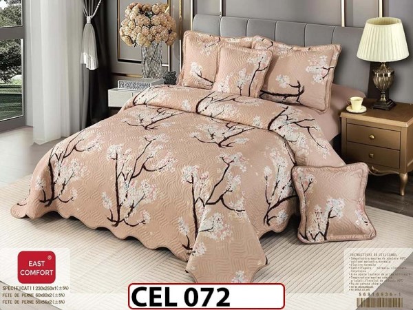 Cuvertura cu 5 piese din BUMBAC FINETAT CEL072 Cuvertura cu 5 piese din BUMBAC FINETAT CEL072