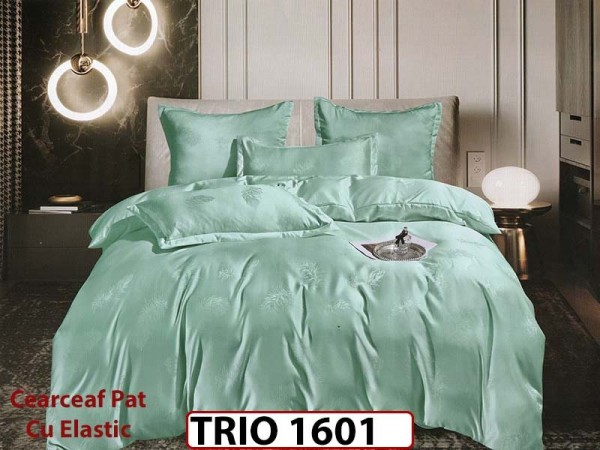 Lenjerie din finet 6 piese cearceaf cu elastic - TRIO1601 Lenjerie din finet 6 piese cearceaf cu elastic - TRIO1601