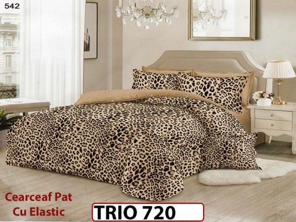 Lenjerie din finet 6 piese cearceaf cu elastic - TRIO720 Lenjerie din finet 6 piese cearceaf cu elastic - TRIO720