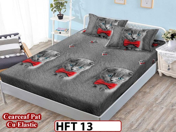 Husa de Pat din Finet + 2 Fete de Perne - Saltea 180x200 - Pat 2 Persoane - HFT13 Husa de Pat din Finet + 2 Fete de Perne - Saltea 180x200 - Pat 2 Persoane - HFT13