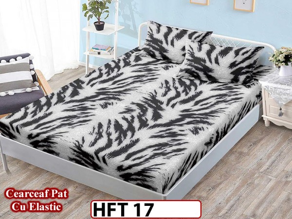 Husa de Pat din Finet + 2 Fete de Perne - Saltea 180x200 - Pat 2 Persoane - HFT17 Husa de Pat din Finet + 2 Fete de Perne - Saltea 180x200 - Pat 2 Persoane - HFT17