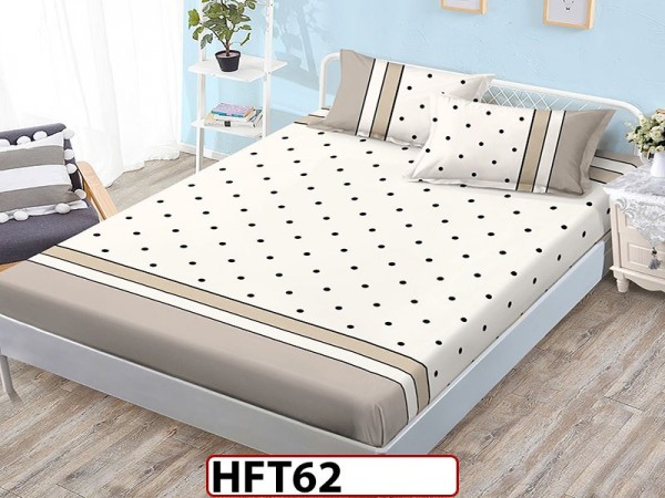 Husa de Pat din Finet + 2 Fete de Perne - Saltea 180x200 - Pat 2 Persoane - HFT62 Husa de Pat din Finet + 2 Fete de Perne - Saltea 180x200 - Pat 2 Persoane - HFT62