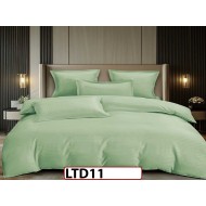 Lenjerie din damasc finet cu 6 piese, cearceaf cu elastic - LTD11