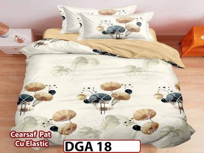 Lenjerie din finet 4 piese 1 Persoana Cearceaf cu Elastec - DGA 18 Lenjerie din finet 4 piese 1 Persoana Cearceaf cu Elastec - DGA 18