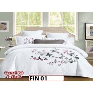 Lenjerie din Finet Elegant 4 piese cu elastic  - FIN 01