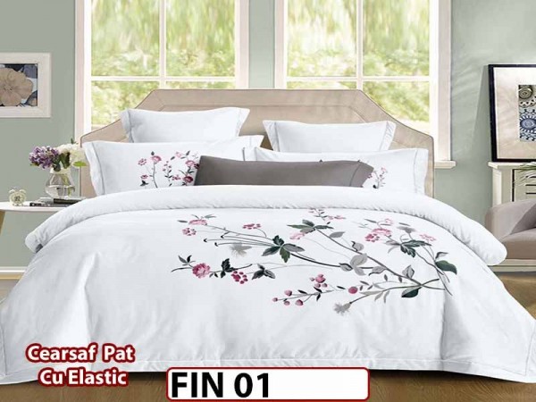Lenjerie din Finet 4 piese cu elastic  - FIN 01