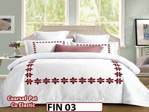 Lenjerie din Finet 4 piese cu elastic  - FIN 03