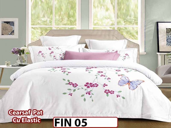 Lenjerie din Finet 4 piese cu elastic  - FIN 05
