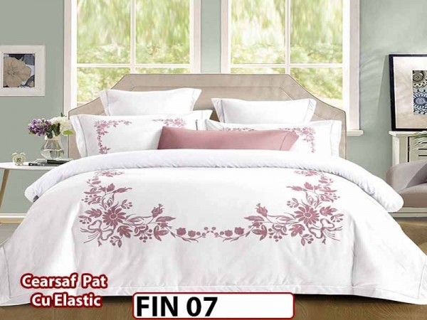 Lenjerie din Finet 4 piese cu elastic  - FIN 07