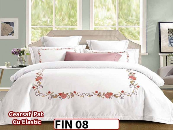 Lenjerie din Finet 4 piese cu elastic  - FIN 08