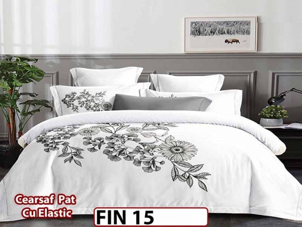 Lenjerie din Finet 4 piese cu elastic - FIN 15 Lenjerie din Finet 4 piese cu elastic - FIN 15