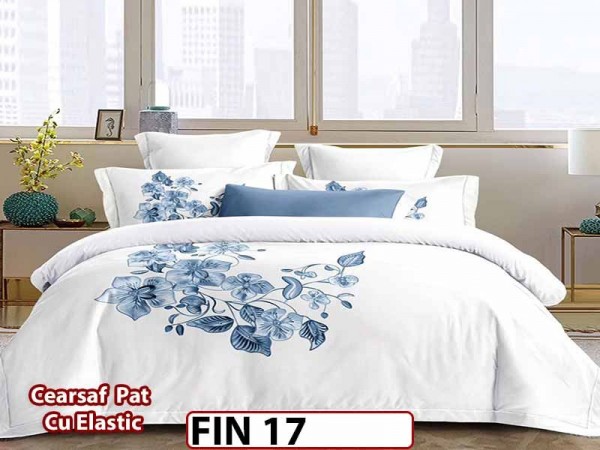 Lenjerie din Finet 4 piese cu elastic  - FIN 17