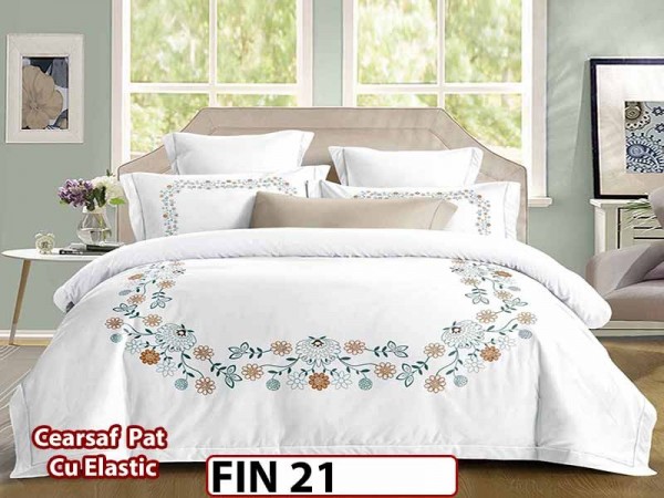 Lenjerie din Finet 4 piese cu elastic  - FIN 21