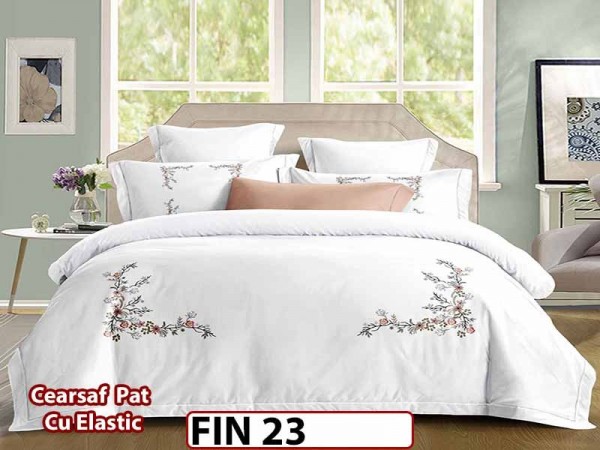 Lenjerie din Finet 4 piese cu elastic  - FIN 23