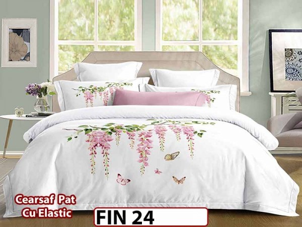 Lenjerie din Finet 4 piese cu elastic  - FIN 24
