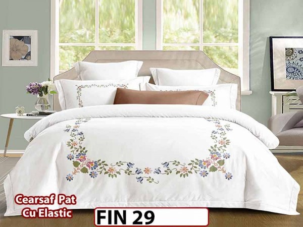 Lenjerie din Finet 4 piese cu elastic  - FIN 29