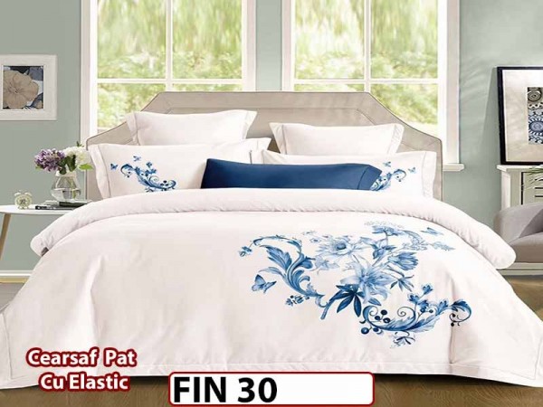 Lenjerie din Finet 4 piese cu elastic  - FIN 30